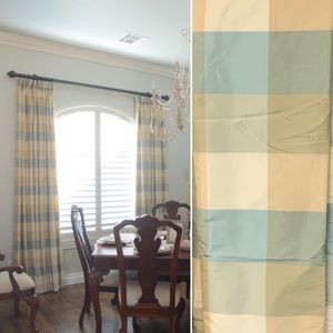 Buffalo 4 plaid curtain panels Size 85”
Please make offers